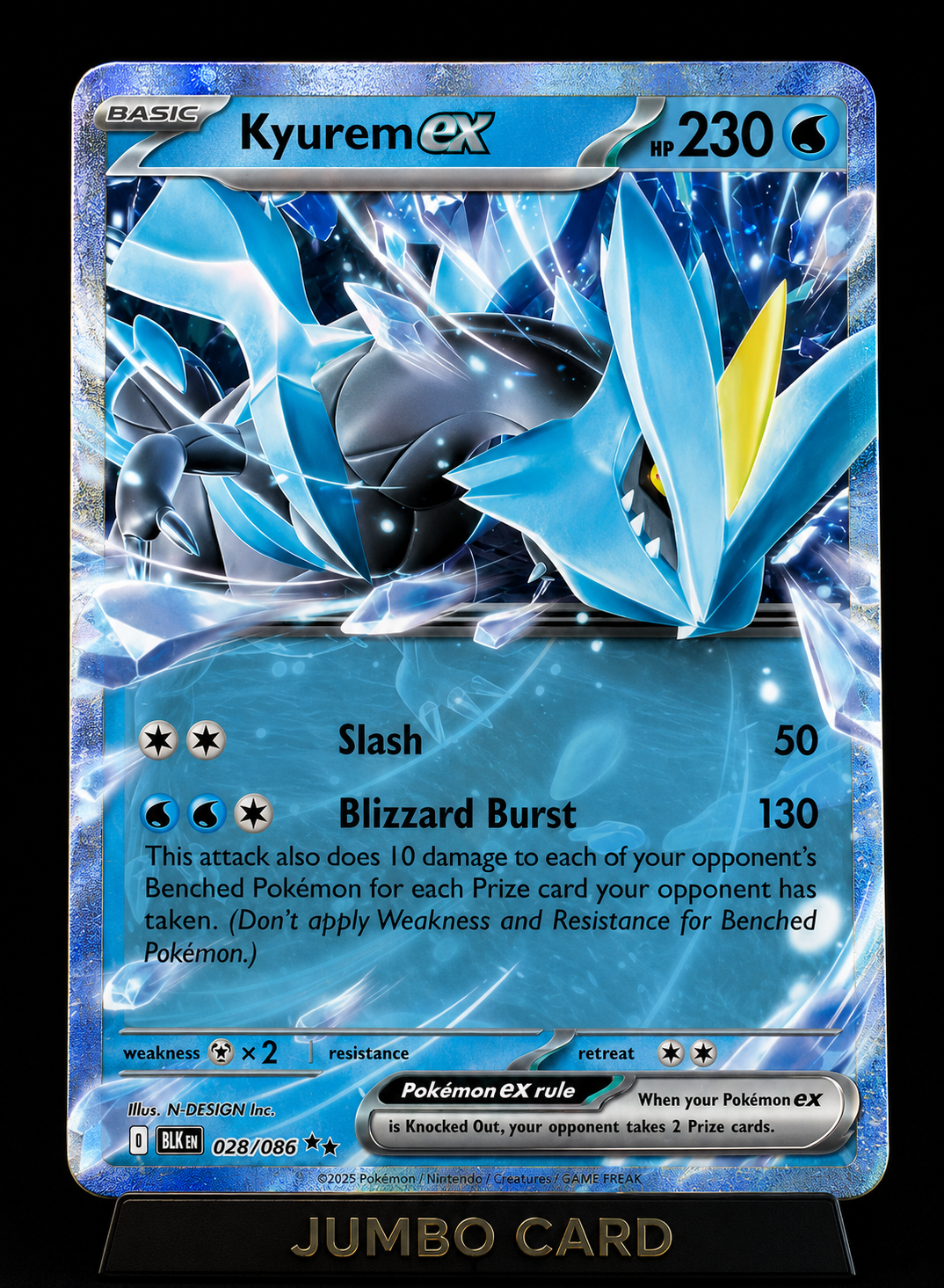 Kyurem ex (Black Bolt) Jumbo Card